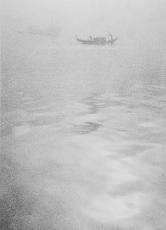Paolo Monti - Nebbia sul canale della Giudecca - 1948